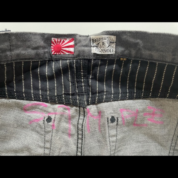 PRPS NOIR Grey Jeans Size 32 Made in Japan - Picture 7 of 7